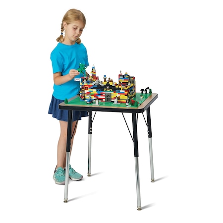 Jonti-Craft Adjustable Building Table-Traditional Brick Compatible-24-31 in.H 5718JCA